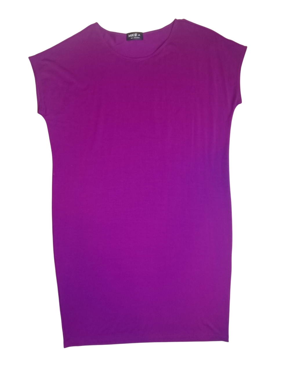 Miik Purple Micromodal Buttery Soft Cap Sleeve T-Shirt Dress Size L